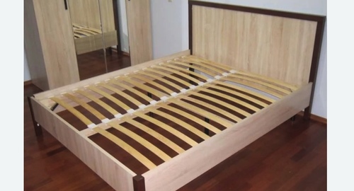 Сборка двухспальной кровати. Низино